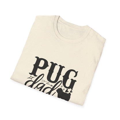 Pug Dad T-Shirt — Cute Pug Silhouette Tee for Dog Lovers, Father’s Day Gift