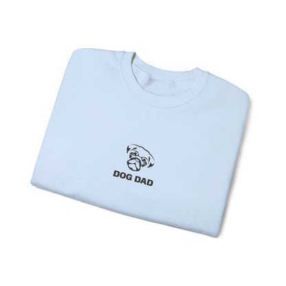 Dog Dad Pug Embroidered Crewneck