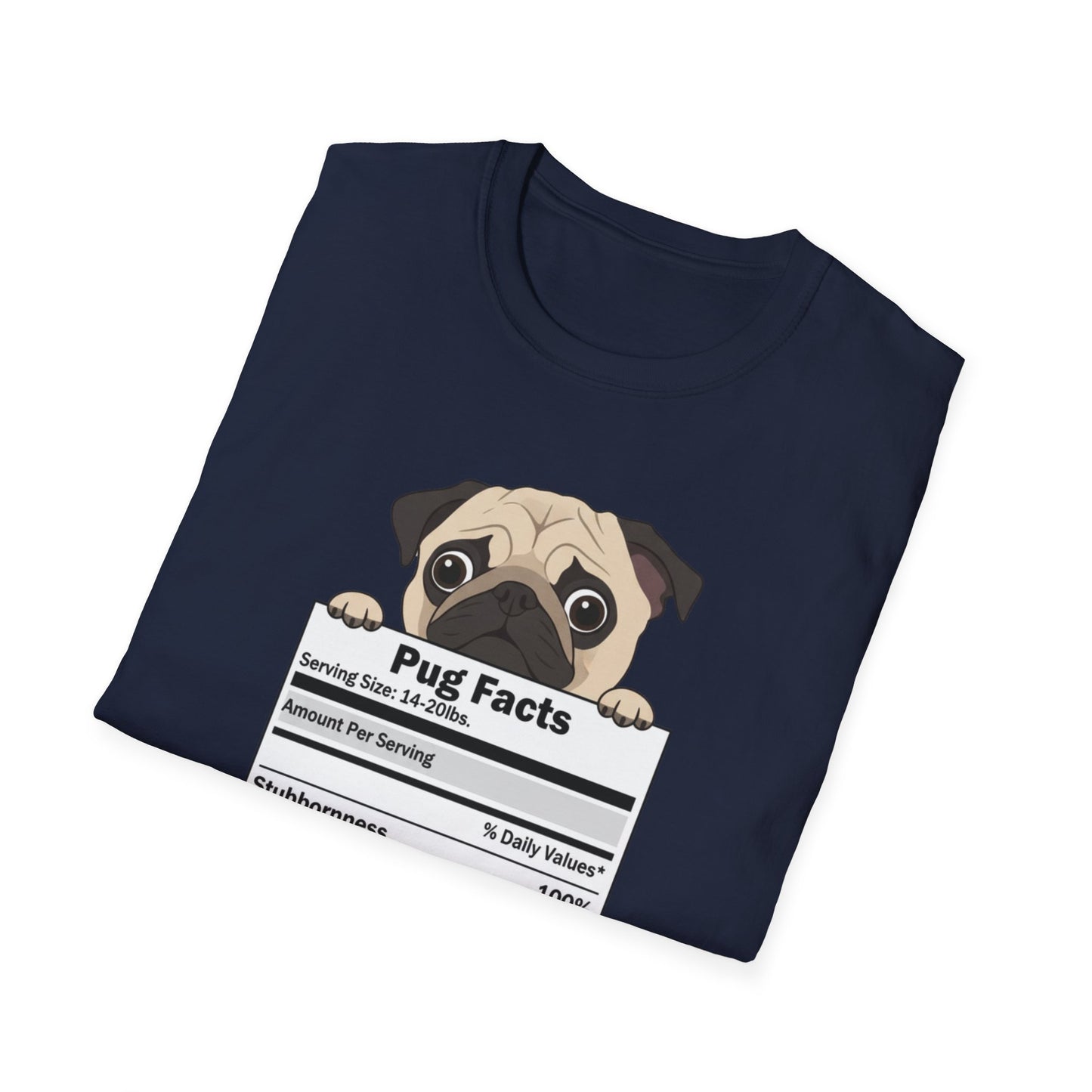 Funny Pug Facts T-Shirt — Pug Dog Graphic Tee