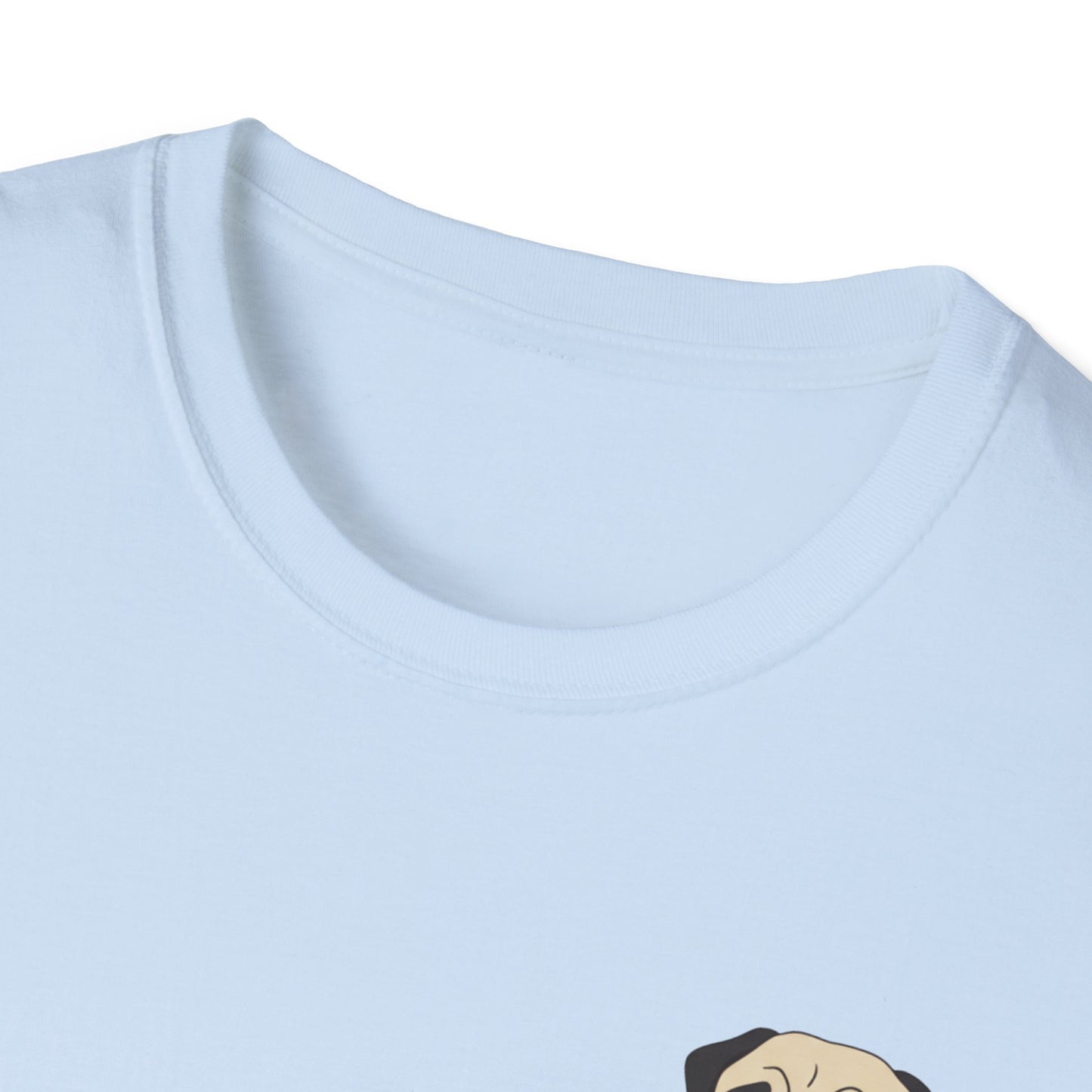 Pocket Pug T-Shirt — Cute Minimalist Pug Tee for Animal Lovers