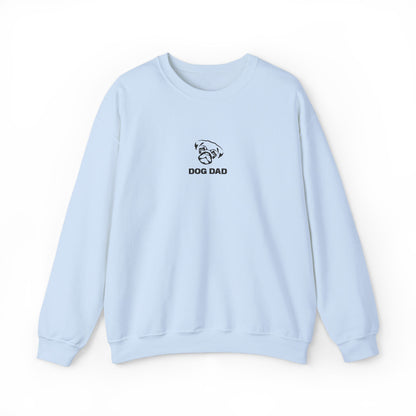 Dog Dad Pug Embroidered Crewneck