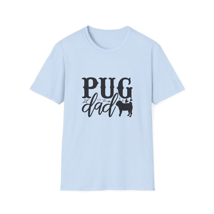 Pug Dad T-Shirt — Cute Pug Silhouette Tee for Dog Lovers, Father’s Day Gift