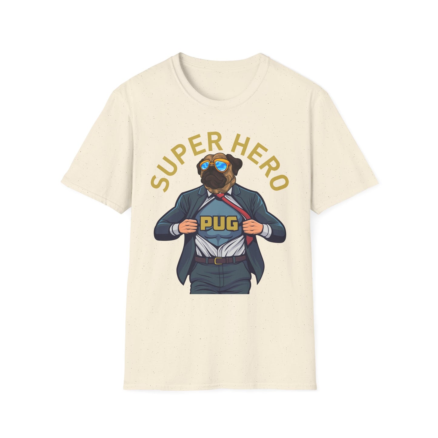 Pug Superhero Unisex T-Shirt — Funny Pug Dog Graphic Tee