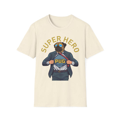 Pug Superhero Unisex T-Shirt — Funny Pug Dog Graphic Tee
