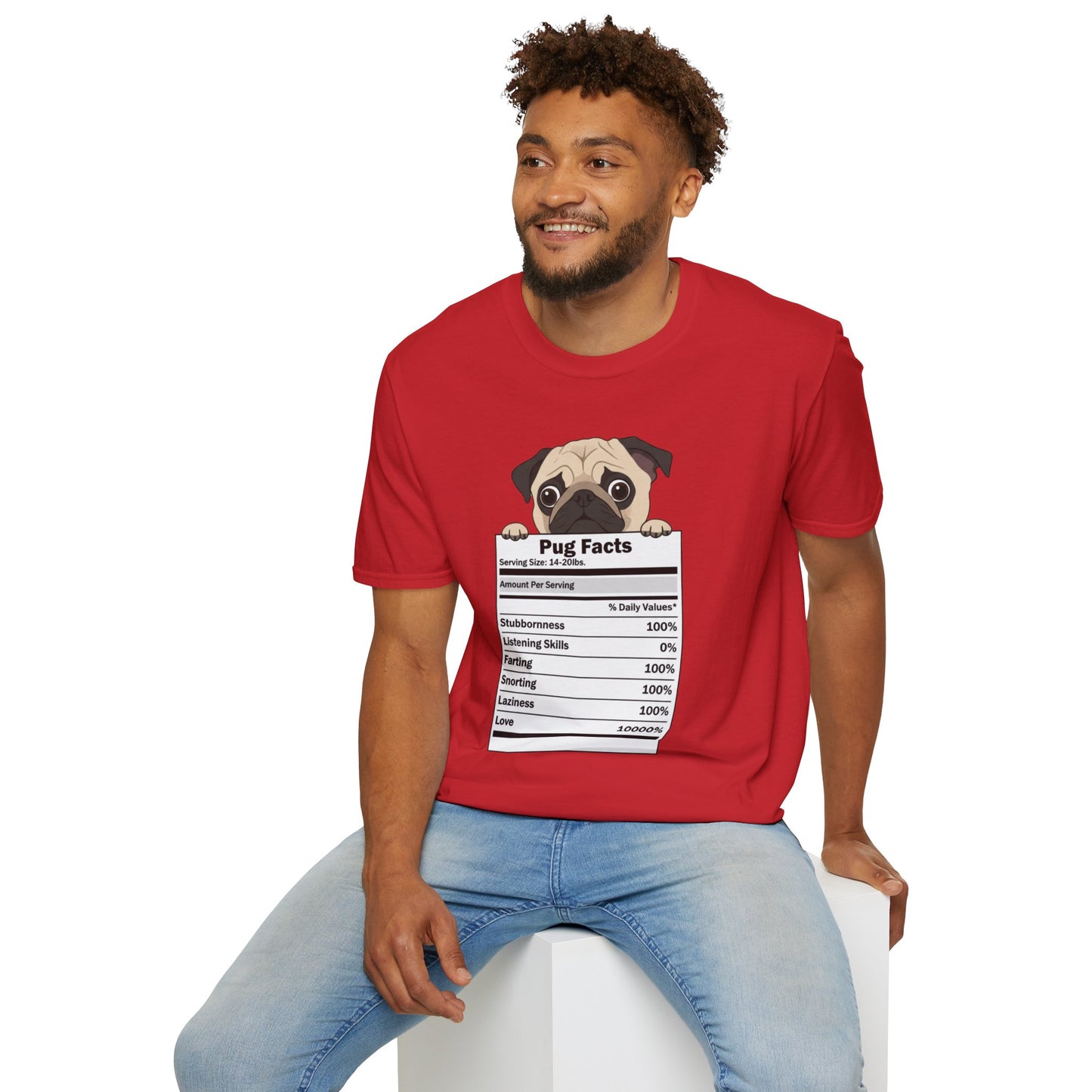 Funny Pug Facts T-Shirt — Pug Dog Graphic Tee