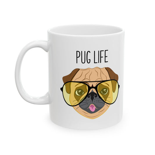 Pug Lover Ceramic Mug — Cute Coffee Cup (11oz & 15oz)