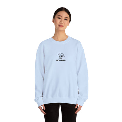 Dog Dad Pug Embroidered Crewneck