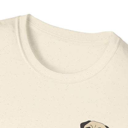 Pocket Pug T-Shirt — Cute Minimalist Pug Tee for Animal Lovers