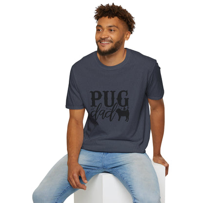 Pug Dad T-Shirt — Cute Pug Silhouette Tee for Dog Lovers, Father’s Day Gift