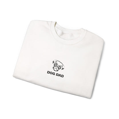 Dog Dad Pug Embroidered Crewneck