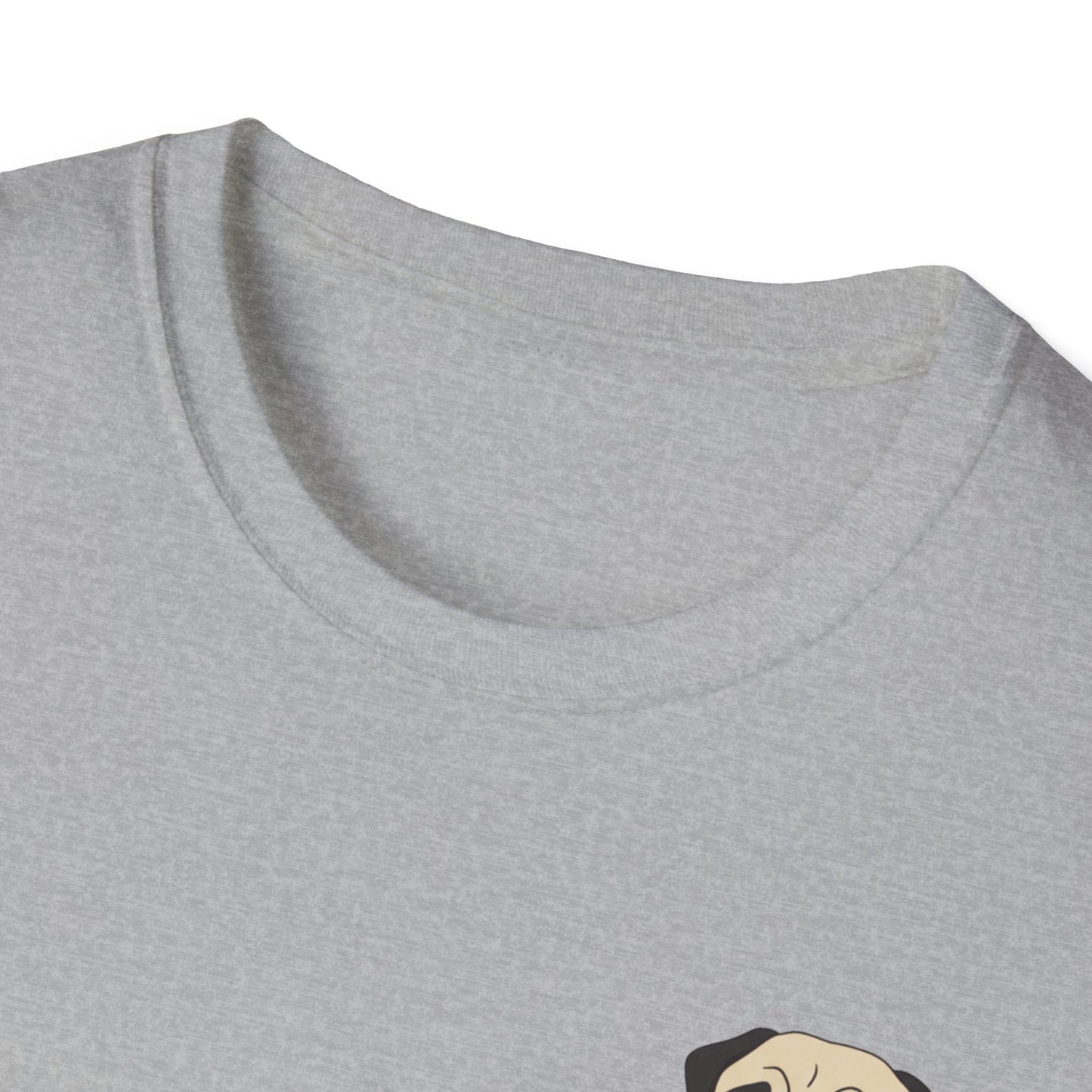 Pocket Pug T-Shirt — Cute Minimalist Pug Tee for Animal Lovers