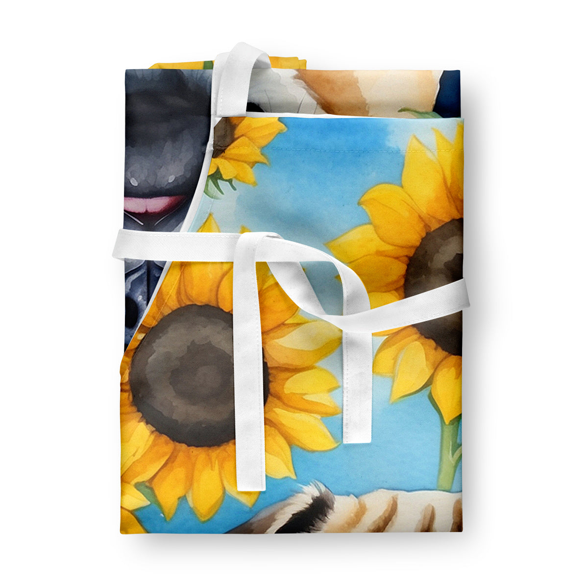 Pug in Sunflowers Apron-2