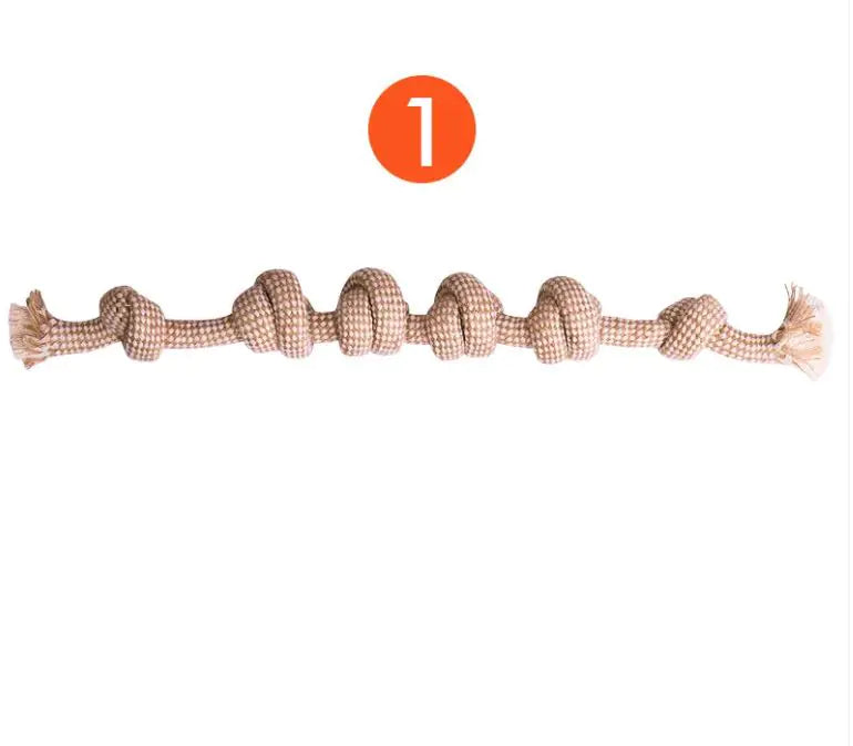 Cotton Hemp Rope Dog Toy Set – Eco-Friendly Fun (9-Pack)