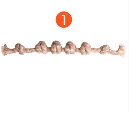 Cotton Hemp Rope Dog Toy Set – Eco-Friendly Fun (9-Pack)