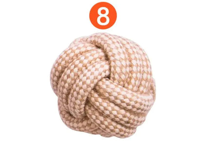 Cotton Hemp Rope Dog Toy Set – Eco-Friendly Fun (9-Pack)