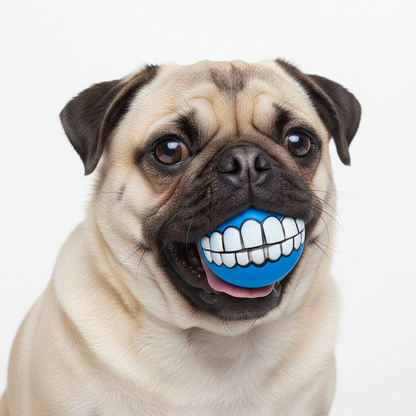 Squeaky Rubber Teeth Pet Toy