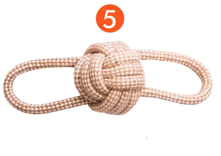 Cotton Hemp Rope Dog Toy Set – Eco-Friendly Fun (9-Pack)