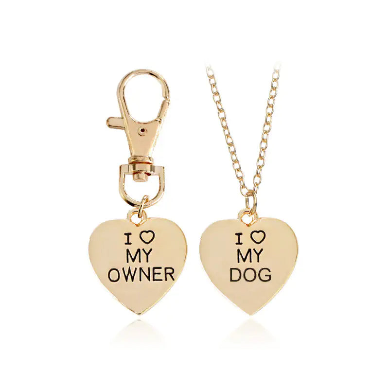 HeartBond Matching Necklace & Dog Tag