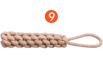 Cotton Hemp Rope Dog Toy Set – Eco-Friendly Fun (9-Pack)