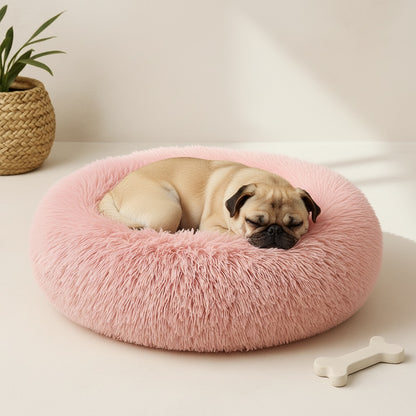 Calming Donut Bed for Dogs & Cats