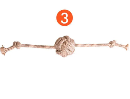 Cotton Hemp Rope Dog Toy Set – Eco-Friendly Fun (9-Pack)