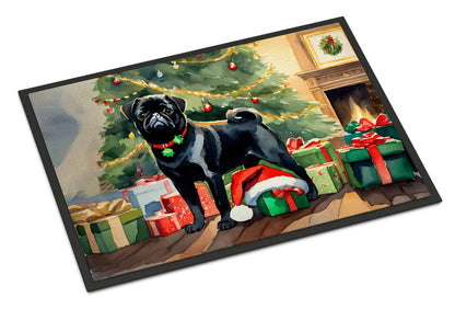 Pug Cozy Christmas Doormat